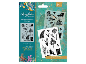 Nature's Garden - Kingfisher Collection - Clear Acrylic Stamps - Nature Silhouette Stamps