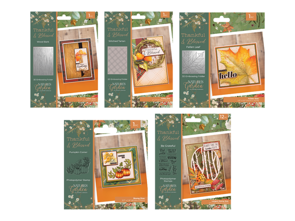 Nature's Garden - Thankful & Blessed Folder & Stamp Collection