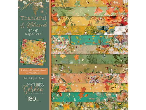 Nature's Garden - Thankful & Blessed Paper & Embellishments Collection