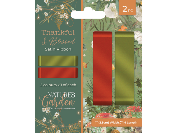 Thankful and Blessed Satin Ribbon