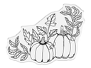 Nature's Garden - Thankful & Blessed Photopolymer Stamp - Pumpkin Corner