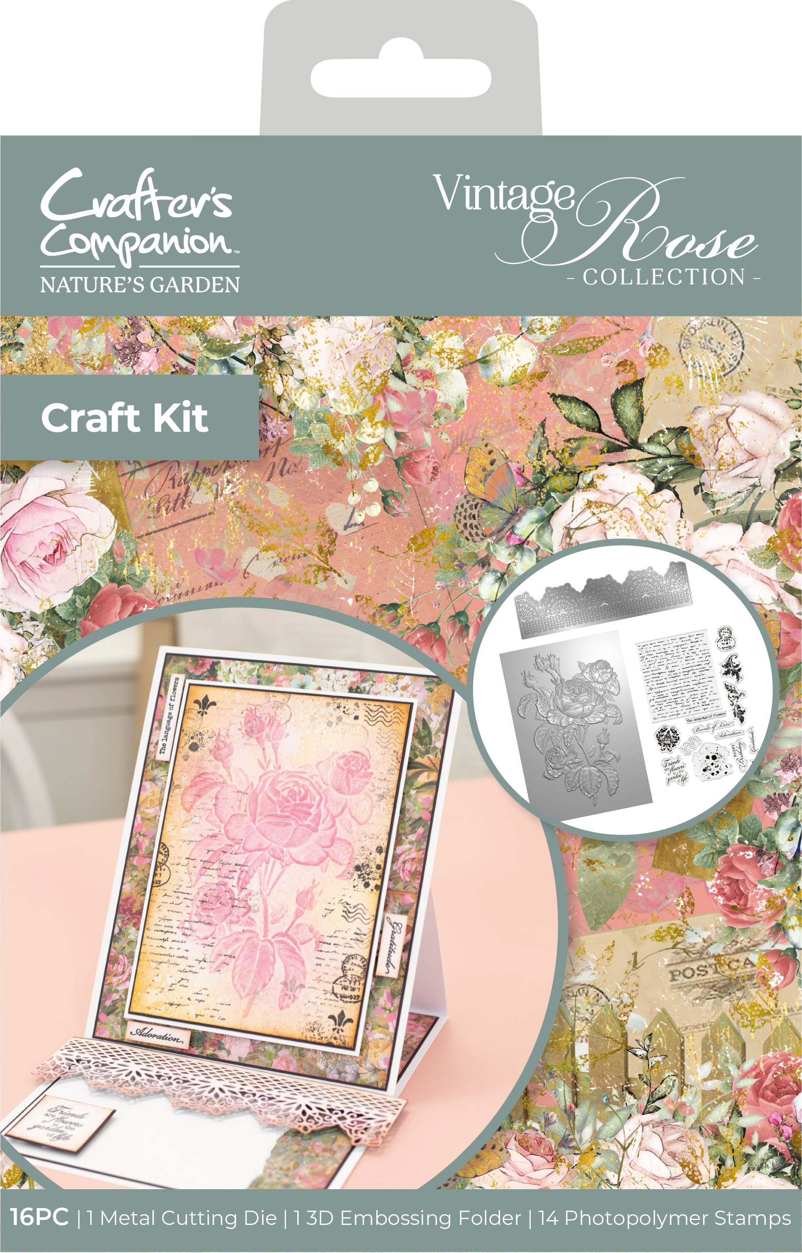 Nature's Garden Vintage Rose - Craft Kit