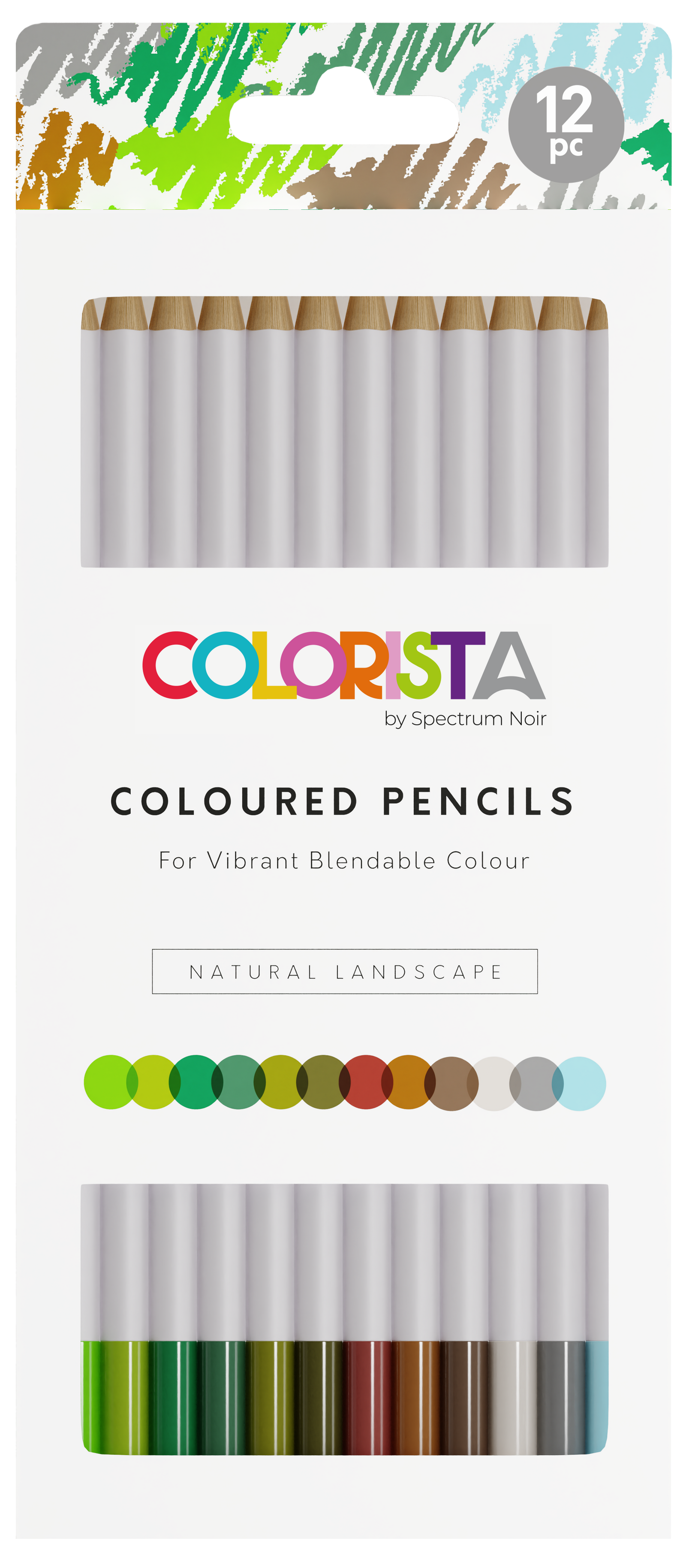 Colorista - Coloured Pencil - Natural Landscape 12pc