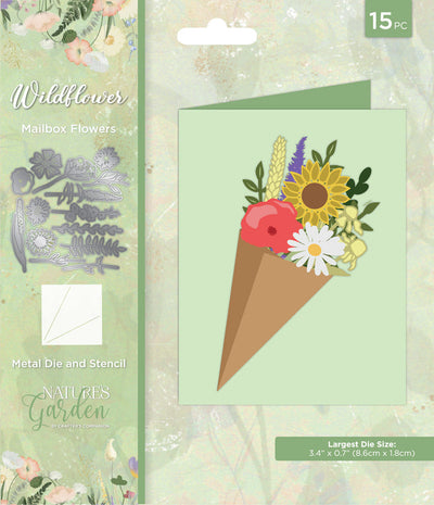 Nature's Garden Wildflower Die and Stencil Set - Mailbox Flowers