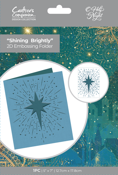 O' Holy Night Embossing Folder - Shining Brightly