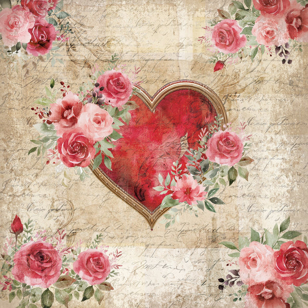 Crafters Companion 6” x 6” Paper Pad - From the Heart