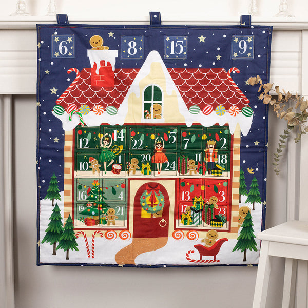 Threaders Gingerbread House Advent Calendar Panel Kit Crafters