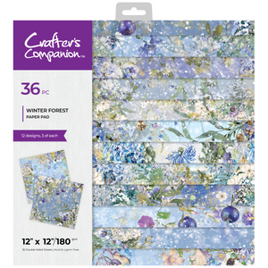 Crafter's Companion 12"x12" Paper Pad - Winter Forest