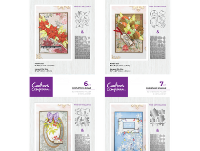 Crafter's Companion Christmas 3D Flowers Folders & Dies Collection