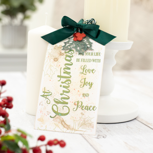 Christmas Message Clear Acrylic Stamp