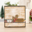 Nature’s Garden - 2D Embossing Folder 6” x 6” - Christmas Music