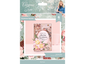 Sara Signature Christmas Rose Clear Acrylic Stamp - Christmas Sparkle