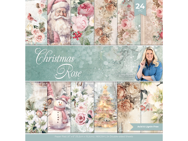 Sara Signature Christmas Rose Paper Collection