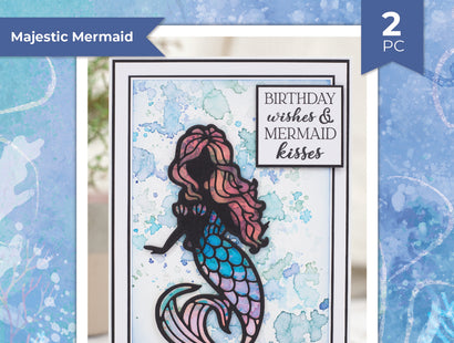 Sara Signature - Enchanted Ocean - Metal Die - Majestic Mermaid