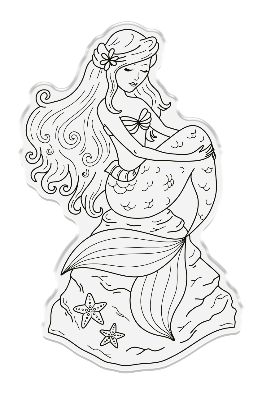 Sara Signature - Enchanted Ocean - Stamp and Die - Mesmerizing Mermaid