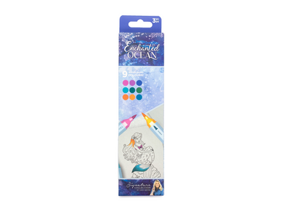 Sara Signature - Enchanted Ocean- TriColour Aqua Markers - 3 pack