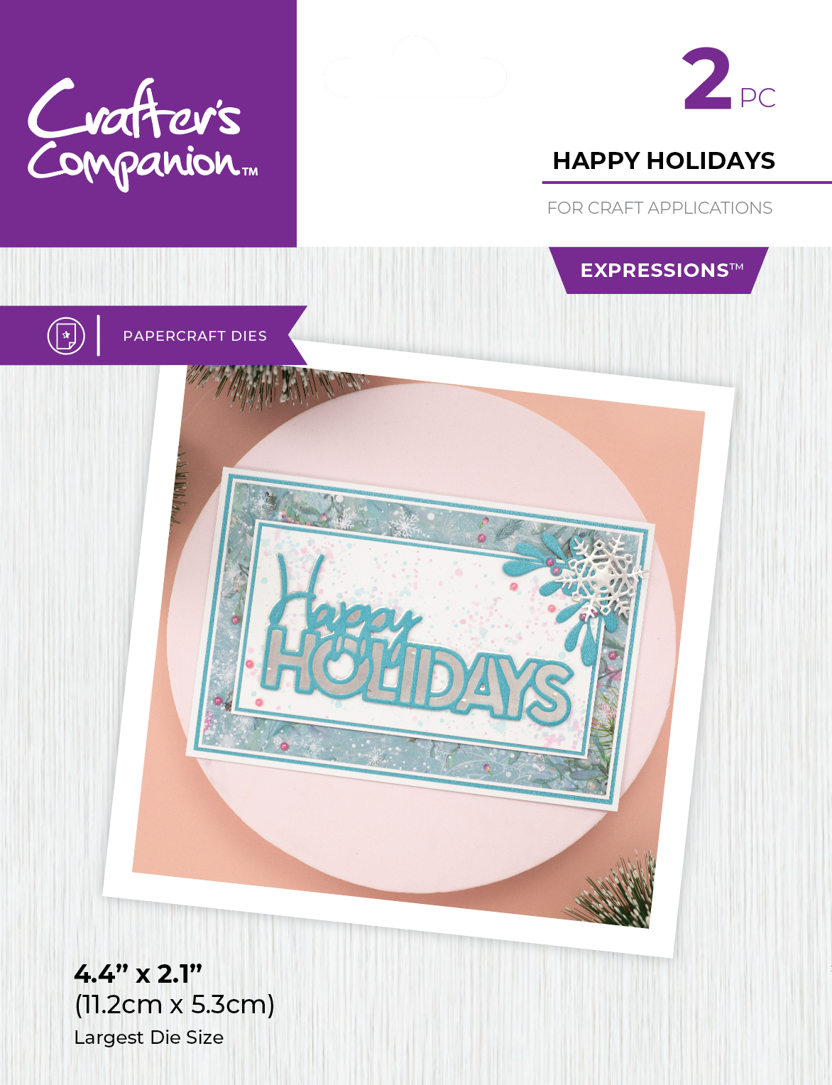 Crafter's Companion Metal Die Expression - Happy Holidays