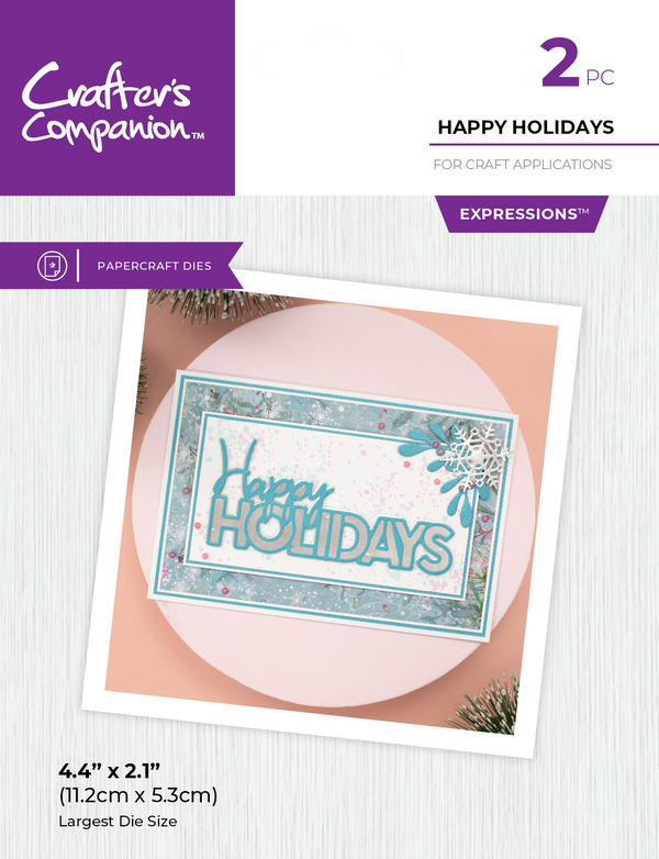 Crafter's Companion Christmas Sentiment Dies Collection