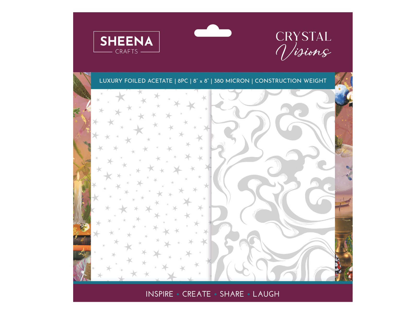 Sheena Douglass Crystal Visions 8” x 8” Luxury Foiled Acetate