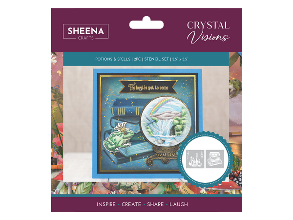 Sheena Douglass Crystal Visions Stencil Set - Potions & Spells