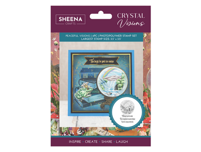 Sheena Douglass Crystal Visions Photopolymer Stamp - Peaceful Visions