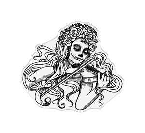 Sheena Douglass Day of the Dead Photopolymer Stamp - Harmonious Woman