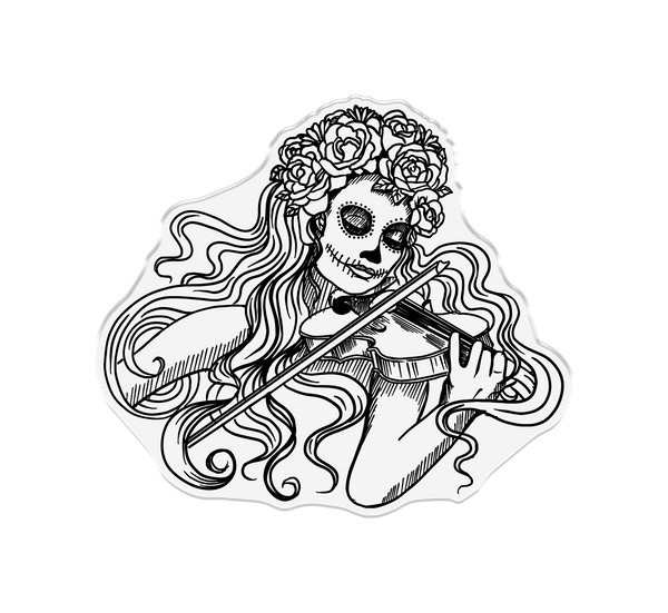 Sheena Douglass Day of the Dead Photopolymer Stamp - Harmonious Woman