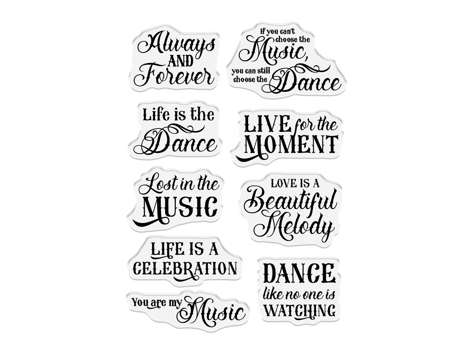 Sheena Douglass Day of the Dead Photopolymer Stamp - Life is the Dance