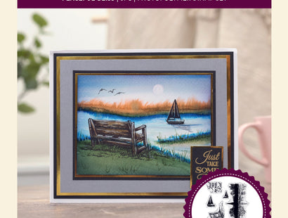 Sheena Douglass Draw the Line Photopolymer Stamp - Peaceful Bliss