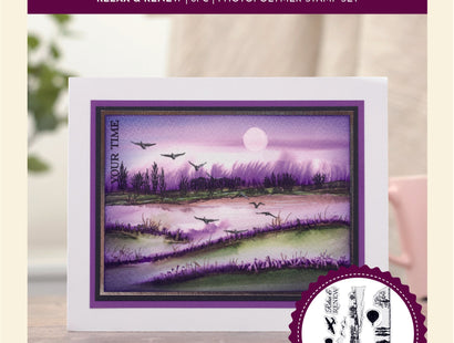 Sheena Douglass Draw the Line Photopolymer Stamp - Relax & Renew