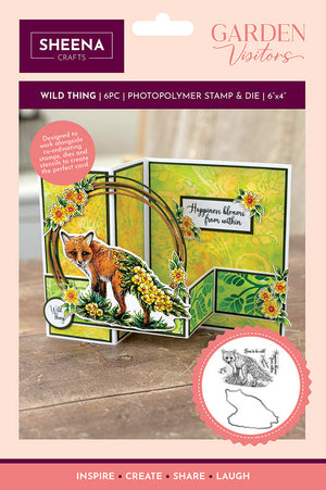 Sheena Douglass Garden Visitors Stamp and Die - Wild Thing!