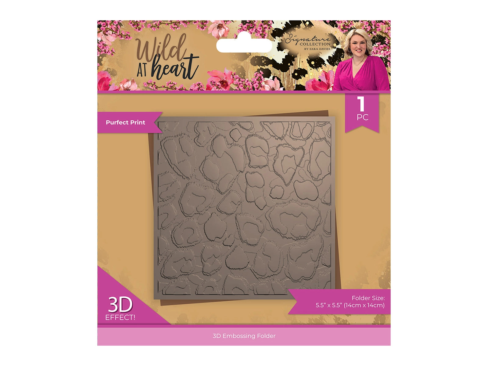 Sara Signature Wild at Heart 3D Embossing Folder - Purfect Print