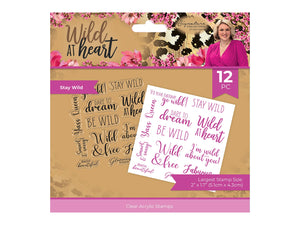 Sara Signature Wild at Heart Clear Acrylic Stamp - Stay Wild