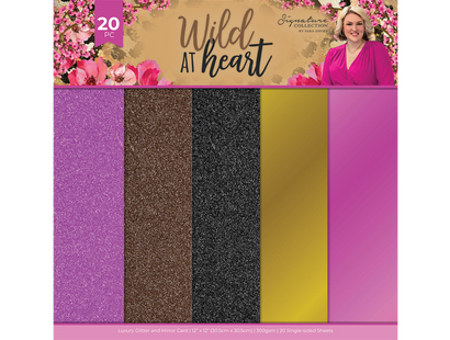 Sara Signature Wild at Heart Luxury Glitter & Mirror Card Pack