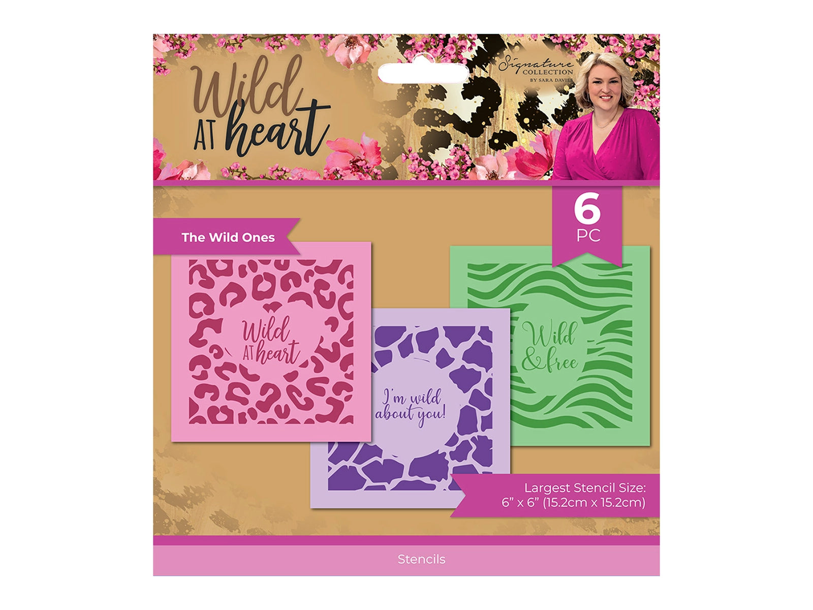 Sara Signature Wild at Heart Stencil Set - The Wild Ones