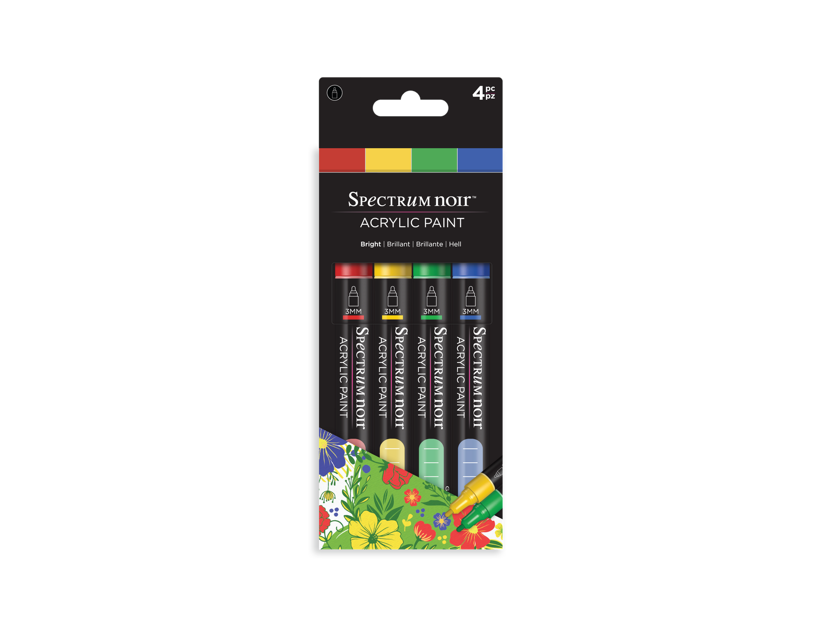 Spectrum Noir Acrylic Paint Marker (4PC)-Bright