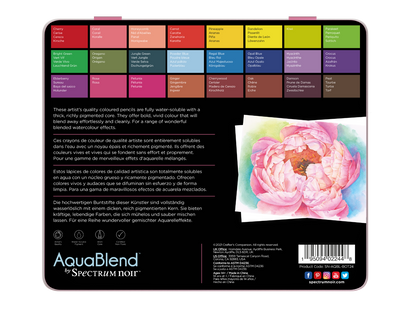 Botanical Aquablend Wartercolour Pencil Set - 24 Pack - Spectrum Noir