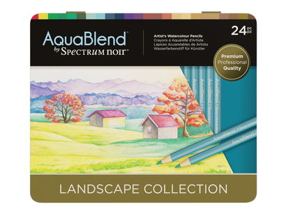 Landscape Aquablend Watercolour Pencil Set - 24 Pack - Spectrum Noir