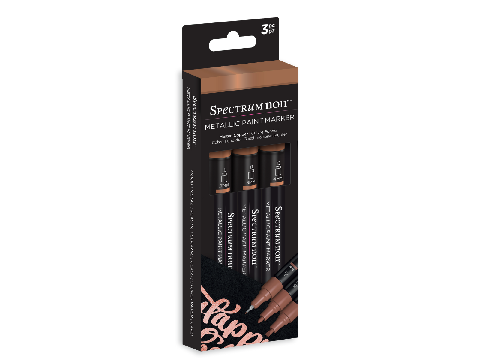 Molten Copper Metallic Paint Marker Set - 3 Pack - Spectrum Noir