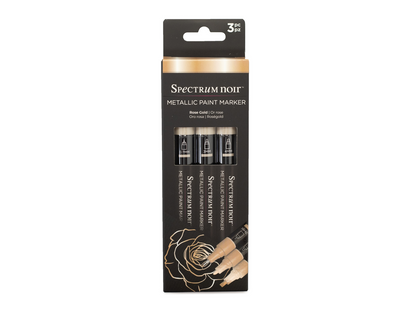 Spectum Noir-Metallic Paint Marker (3PC) - Rose Gold