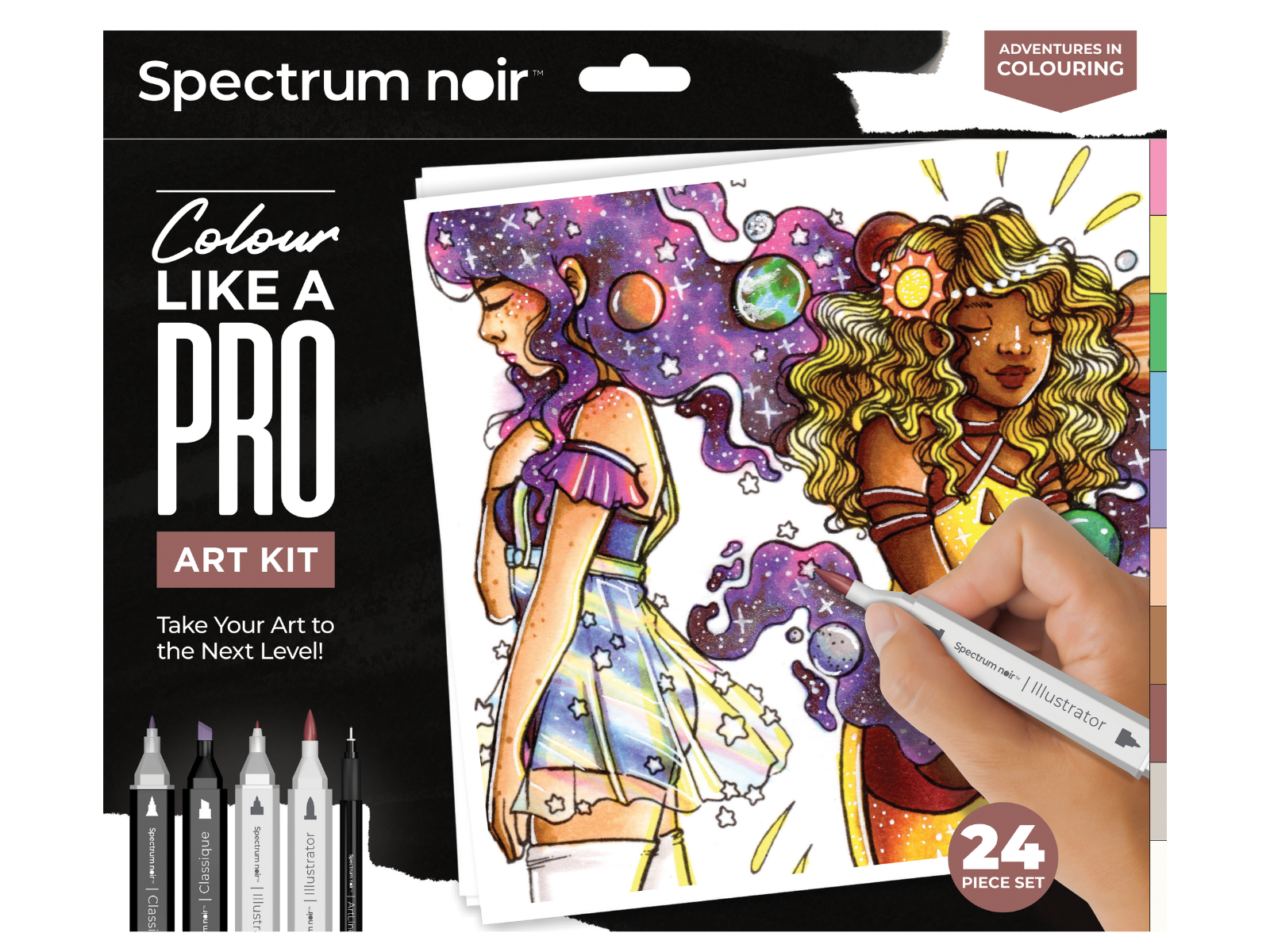 Adventures in Colouring Pro Art Colouring Kit - Spectrum Noir