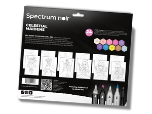 Celestial Maidens Pro Fan Art Colouring Kit - Spectrum Noir