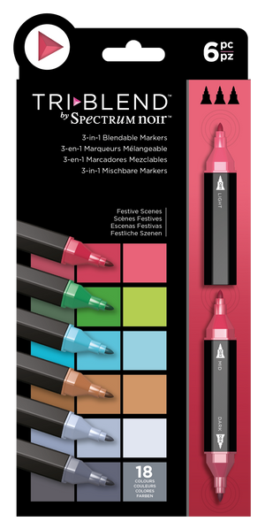 Spectrum Noir Triblend - Festive Scenes - 6 pack