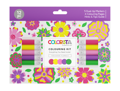 Colorista - Colouring Kit - Feelgood Florals 12pc