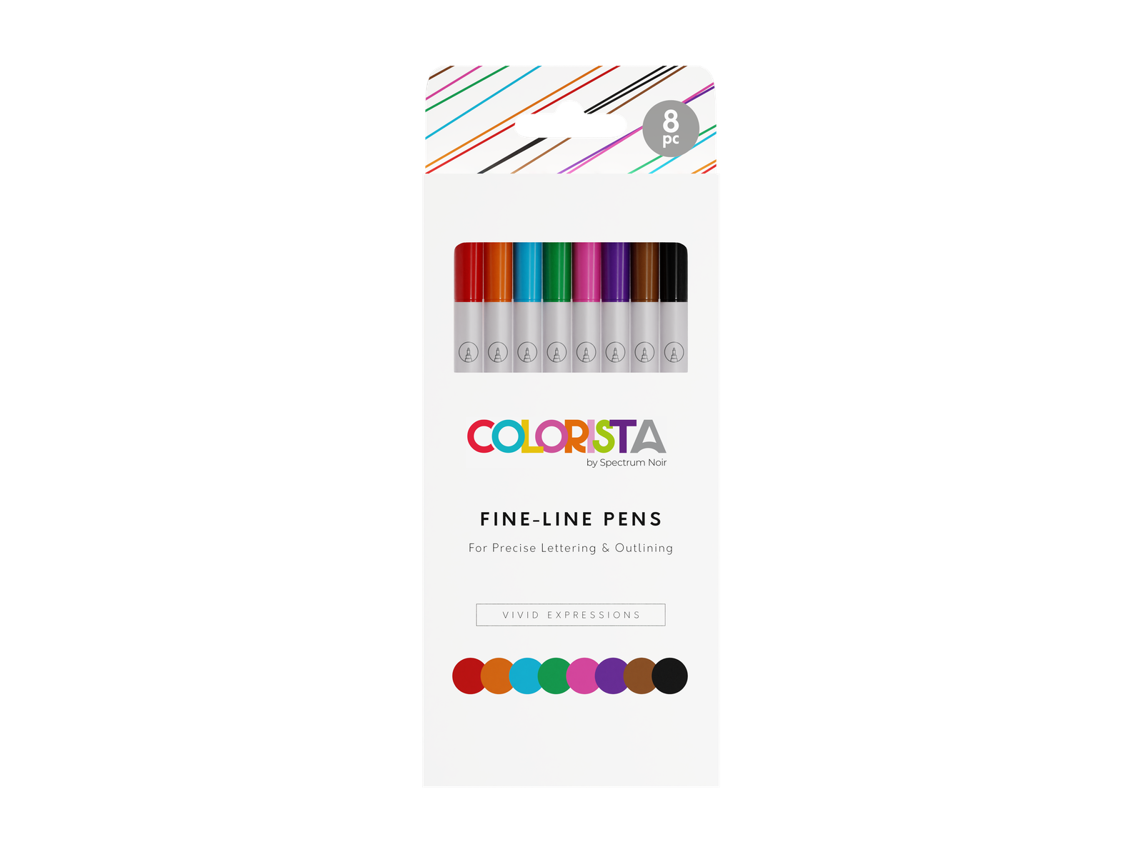 Colorista - Fine-Line Pen - Vivid Expressions 8pc