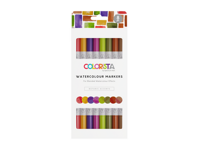 Colorista - Watercolour Marker - Botanic Accents 8pc