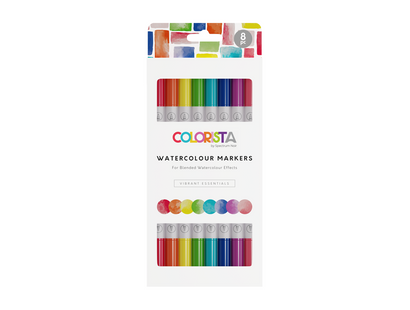 Colorista - Watercolour Marker - Vibrant Essentials 8pc