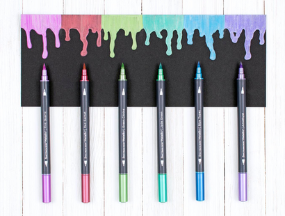 Metallic Markers by Spectrum Noir (6pk) - Rare Minerals