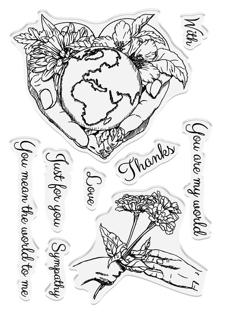 Sheena Douglass Mother Earth Photopolymer Stamps - You are my World