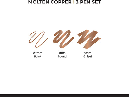 Spectrum Noir-Metallic Paint Marker (3PC) - Molten Copper